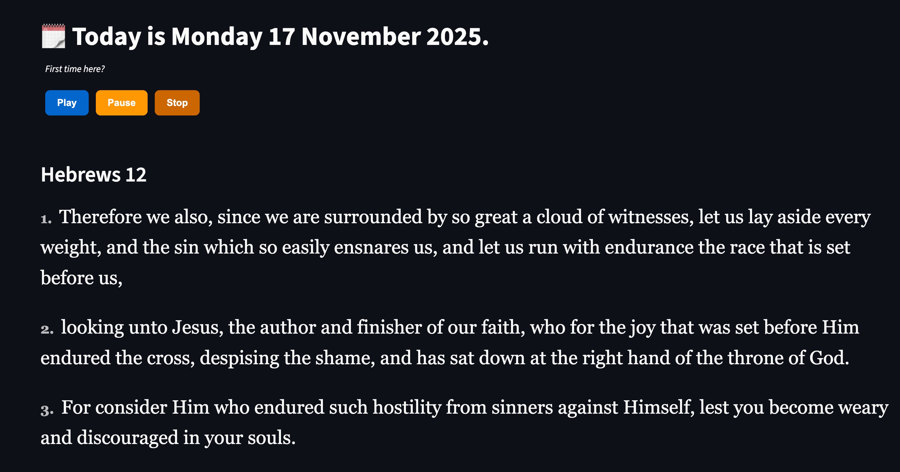 📖 Launching Bible Fortress