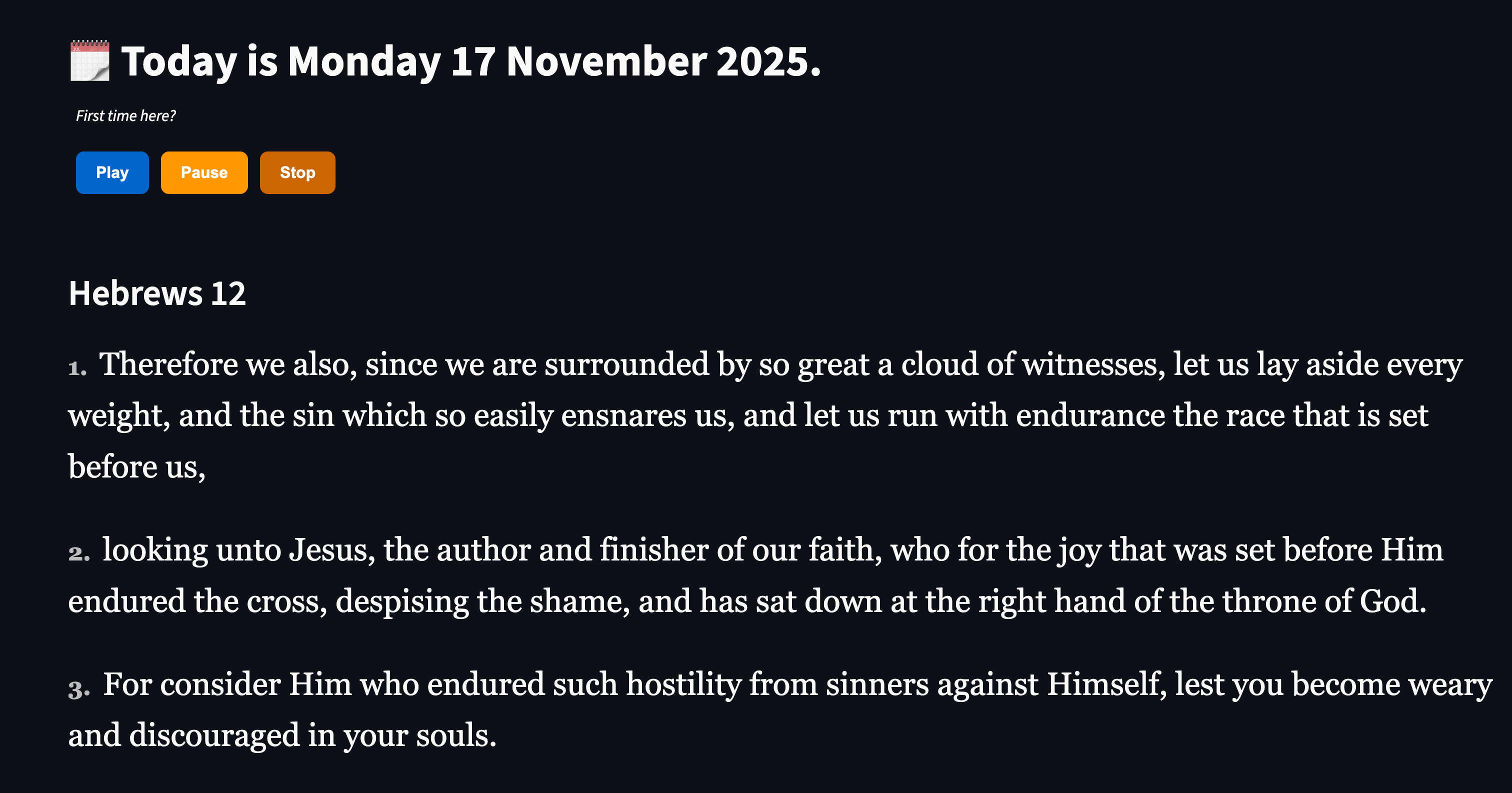 📖 Launching Bible Fortress